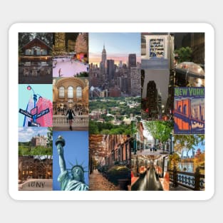 new york aesthetic collage Sticker